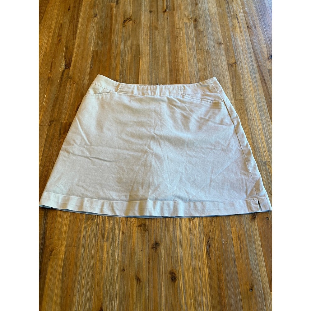 Nike Golf NikeFit Dry skort with pockets womens khaki size 8‎